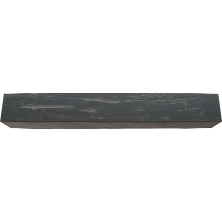 Ekena Millwork 3-Sided (U-beam) Hand Hewn Endurathane Faux Wood Ceiling Beam, Aged Ash, 4"W x 4"H  x 10'L BMHH3C0040X040X120ES